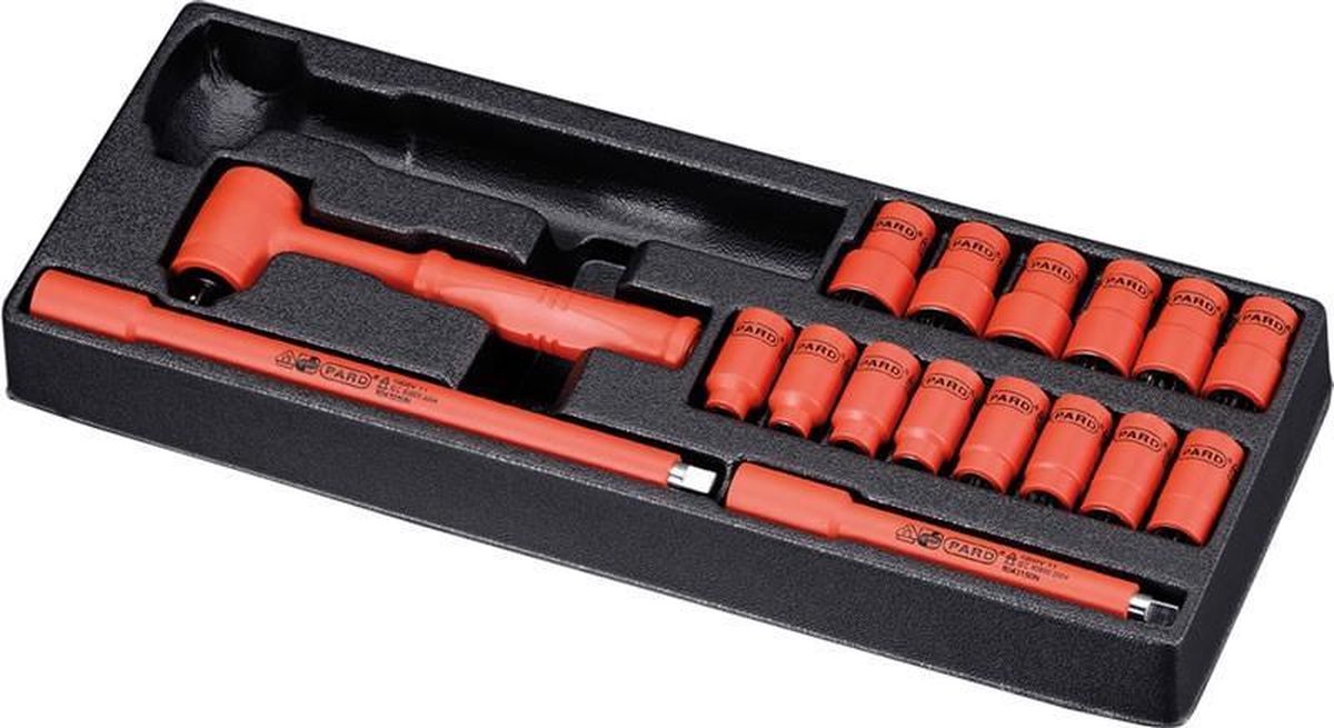 17 stuks 3/8'' geïsoleerde doppenset 1000V