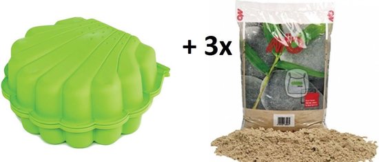 Bol Com Zandbak Schelp Groen 3x Speelzand 20kg