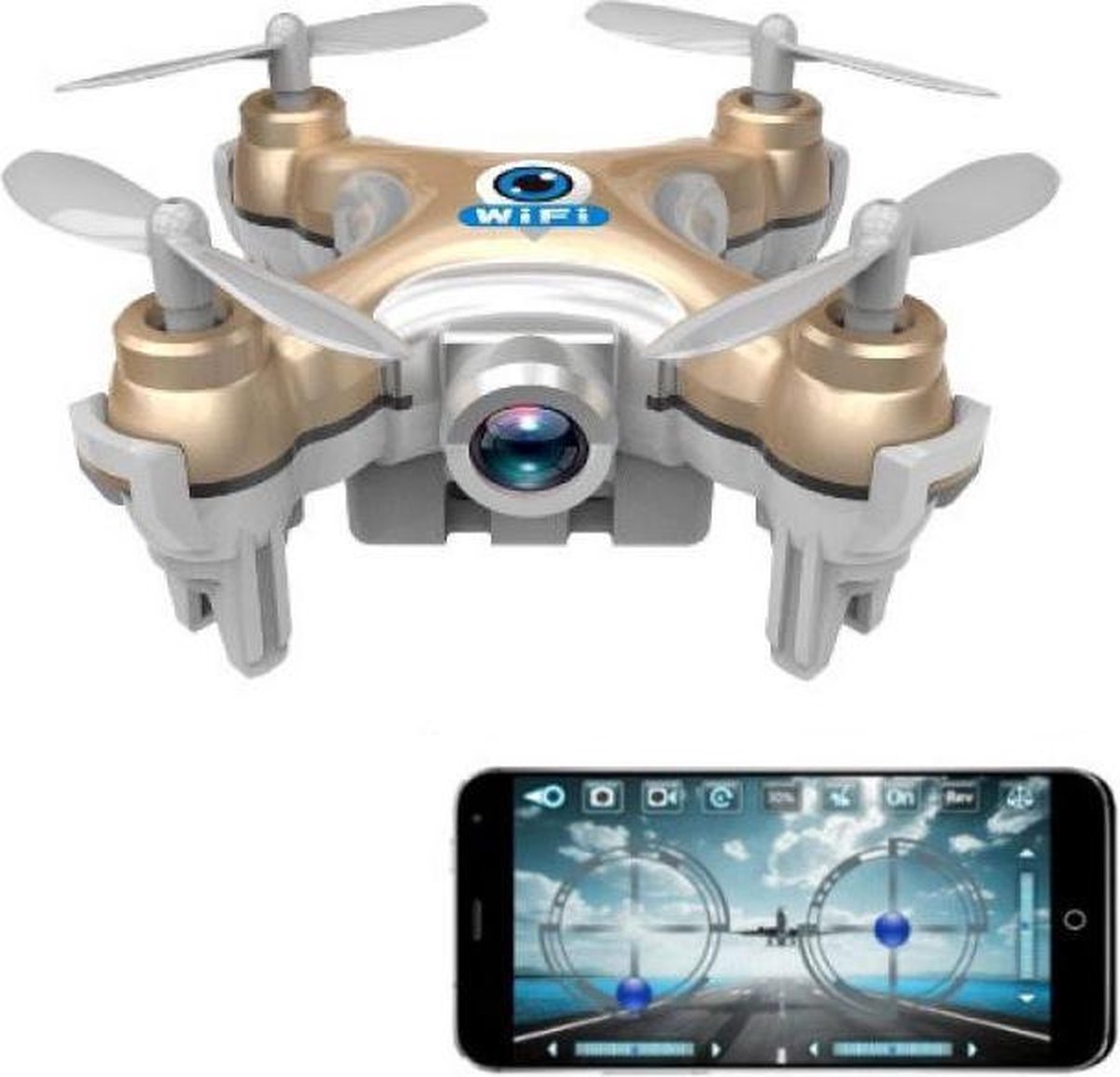 Mini Drone met Camera RC FPV Wifi Quadcopter Cheerson CX-10WD | bol.com
