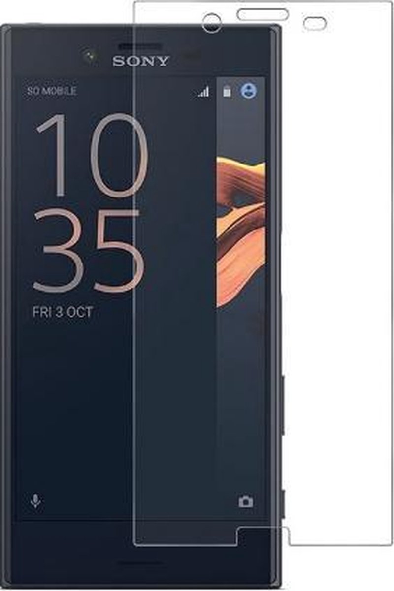 Geschikt voor Sony Xperia XZ smartphone tempered glass / glazen screenprotector 2.5D 9H