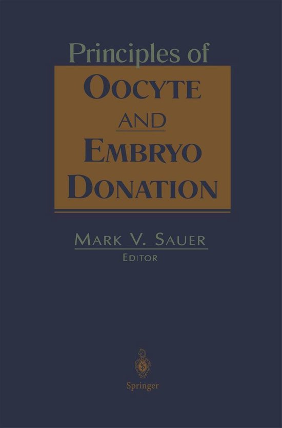 Principles of Oocyte and Embryo Donation - cover