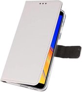 Booktype Telefoonhoesjes - Bookcase Hoesje - Wallet Case - Geschikt voor Samsung Galaxy J4 Plus - Wit