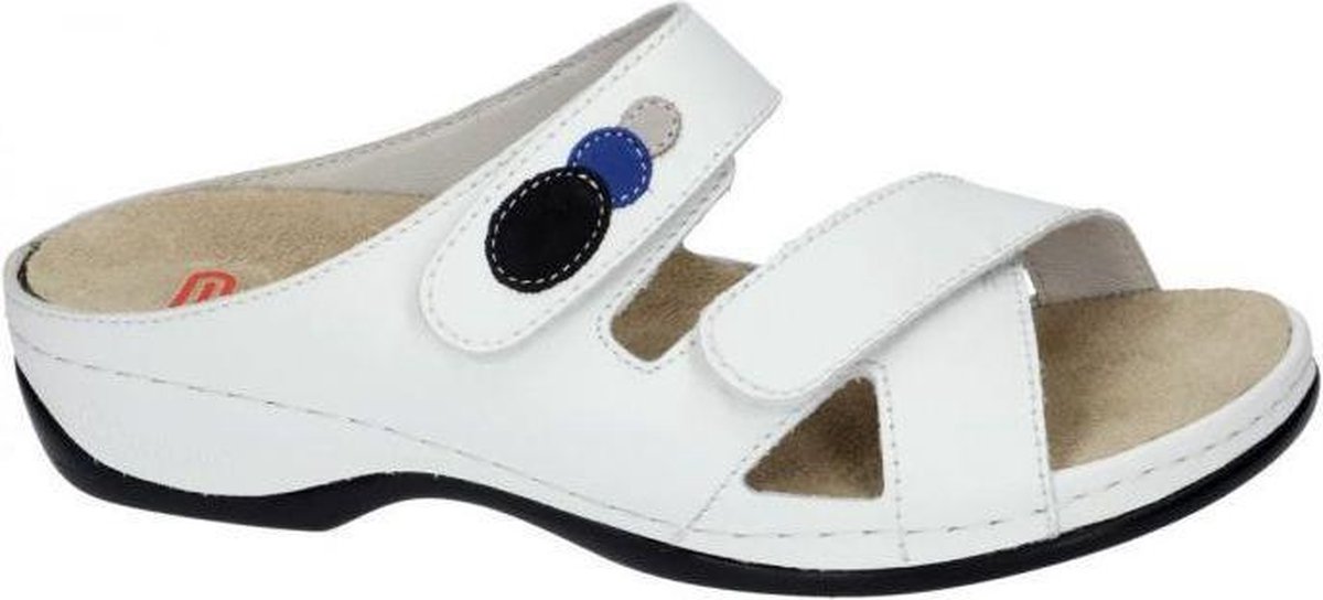 Berkemann -Dames -  wit - slippers & muiltjes - maat 39.5