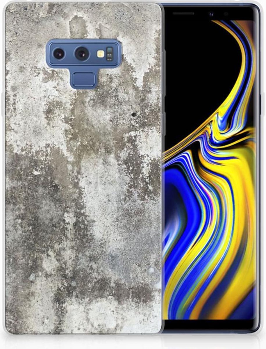 Samsung Galaxy Note 9 TPU Siliconen Hoesje Beton Print