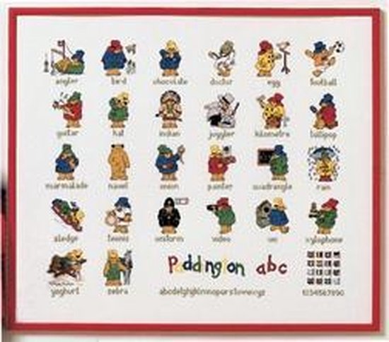 Permin of Copenhagen borduurpakket Paddington - Geboorte ABC - 39-3460