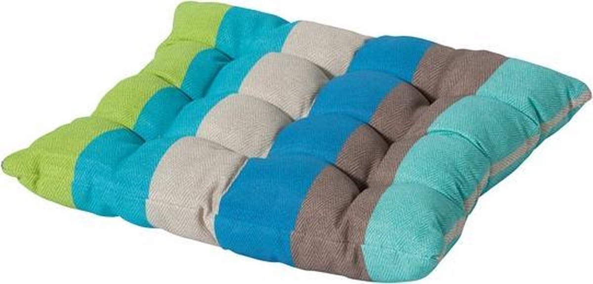 Bol.com Madison bistro tuinkussen Victoria 46x46 cm - aquablauw aanbieding