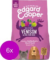 Edgard & Cooper Verse Hert & Scharreleend Brok - Voor volwassen honden - Hondenvoer - 6 x 700g