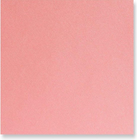 Parelmoer roze enveloppen 15,5x15,5 cm 100 stuks
