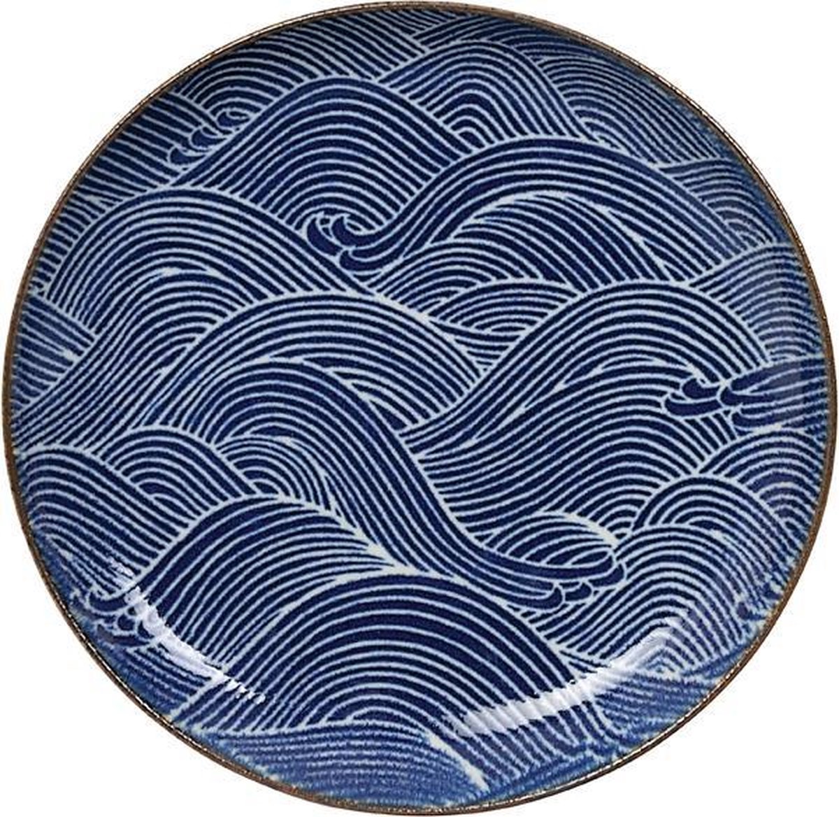 Tokyo Design Studio Seigaiha Blue Bord Ø 21,5 cm