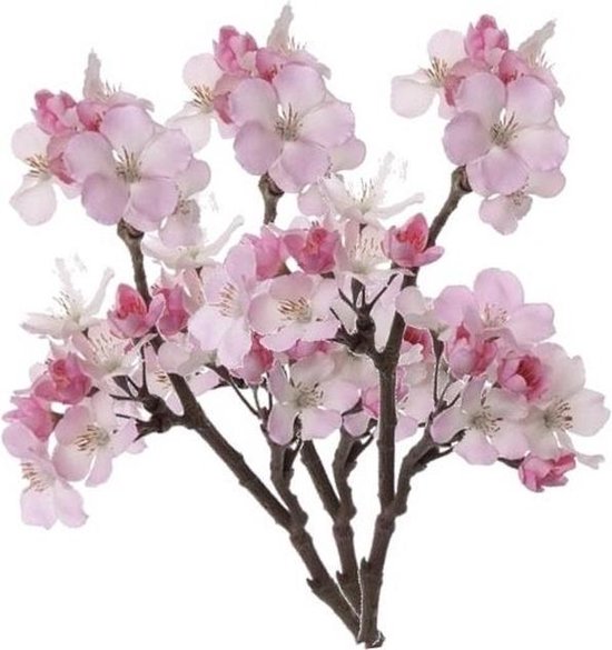 3 Stuks roze kunstbloemen appelbloesem takken van 36 cm -  Kunstbloemen/Nepbloemen | bol.com