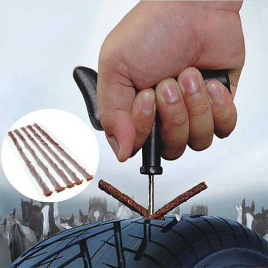 Benson Complete bandenreparatieset - 31-delig - Voor auto, motor en scooter - Inclusief opbergkoffer