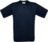 B&C Exact 150 Heren T-shirt Navy Maat XL (onbedrukt - 5 stuks)