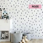 100 Stuks Muurstickers Watermeloen Zaadjes | Lichtroze | Home Decor Sticker