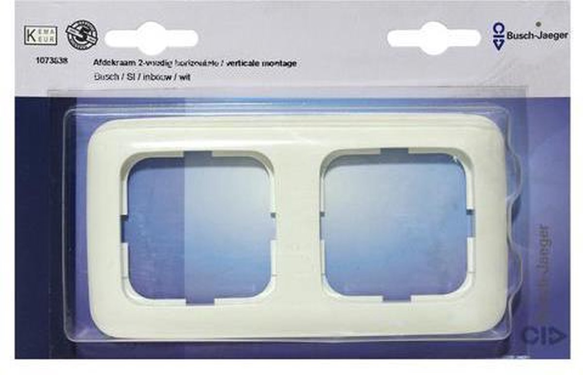 BUSCH-JAEGER SI afdekraam 2-voudig, inbouw | WIT