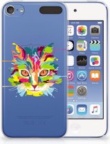 Geschikt voor iPod Touch 5 | 6 Uniek TPU Hoesje Cat Color