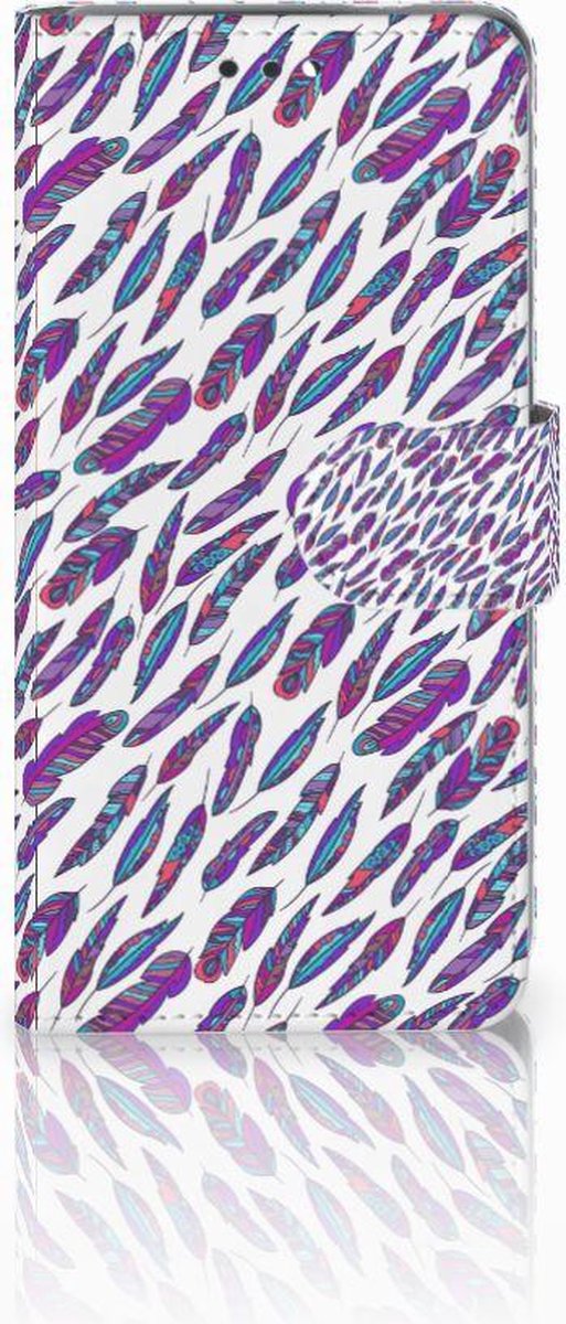Nokia 3.1 (2018) Telefoon Hoesje Feathers Color