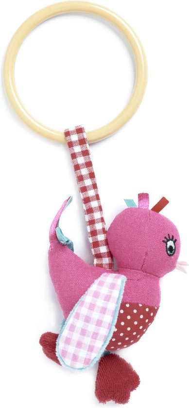 Bijtring Vogeltje Roze