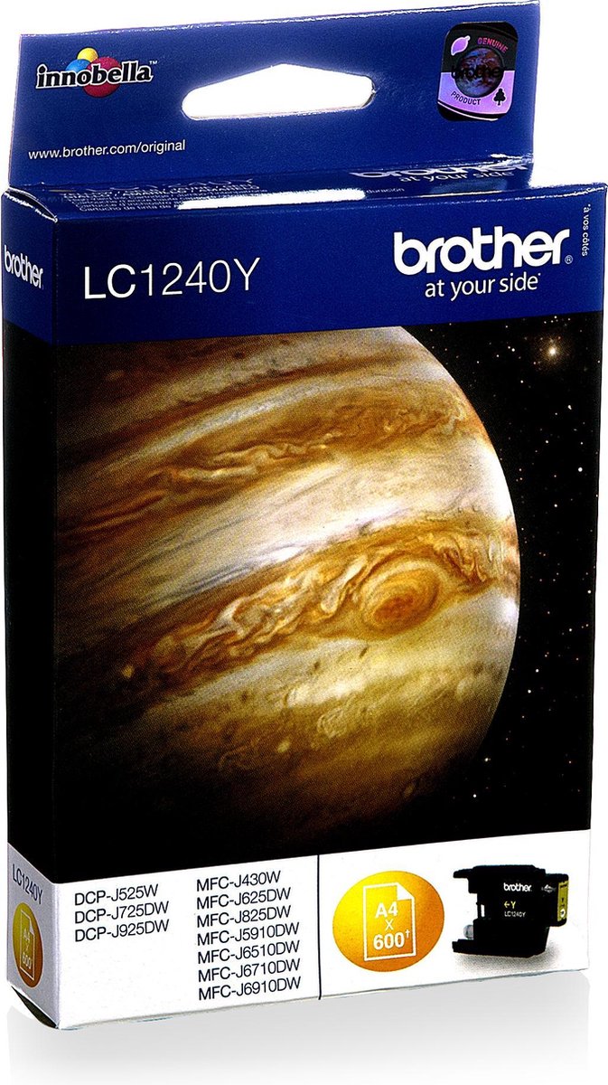Brother LC-1240 - Inktcartridge - Geel