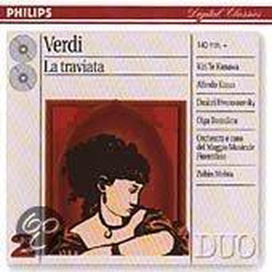 Verdi: La traviata / Mehta, Te Kanawa, Kraus, Hvorostovsky, Borodina et al