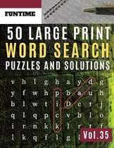 50 Large Print Word Search Puzzles and Solutions