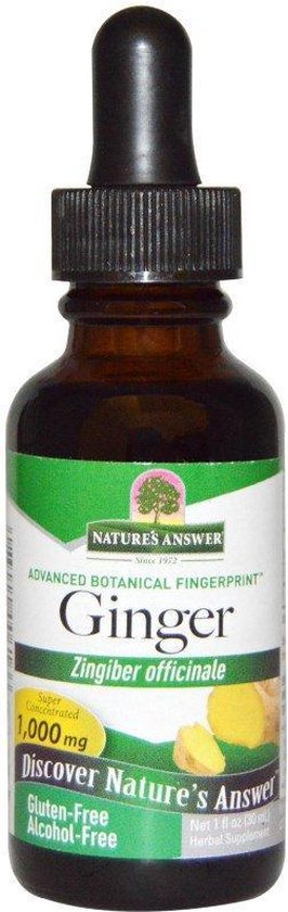 Ginger, Alcohol-Free, 1000 mg (30 ml) - Nature's Answer