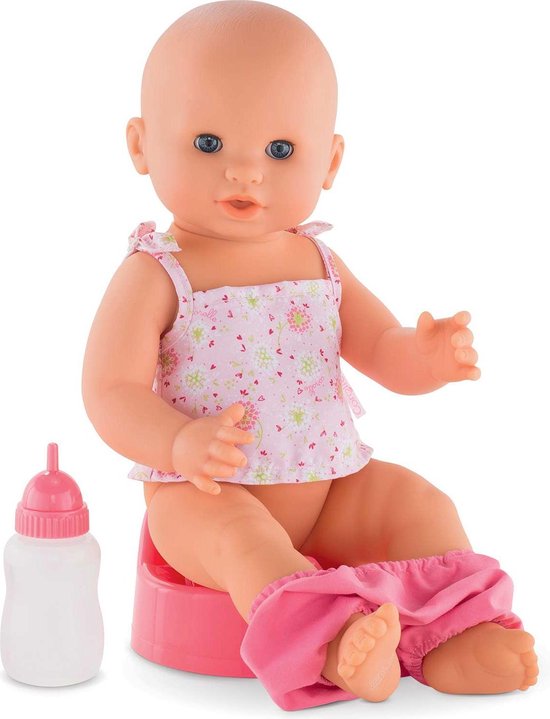 Corolle - Poupée - Baby doll Emma - Emma avec biberon et pot - Drink & wet  baby | bol.com
