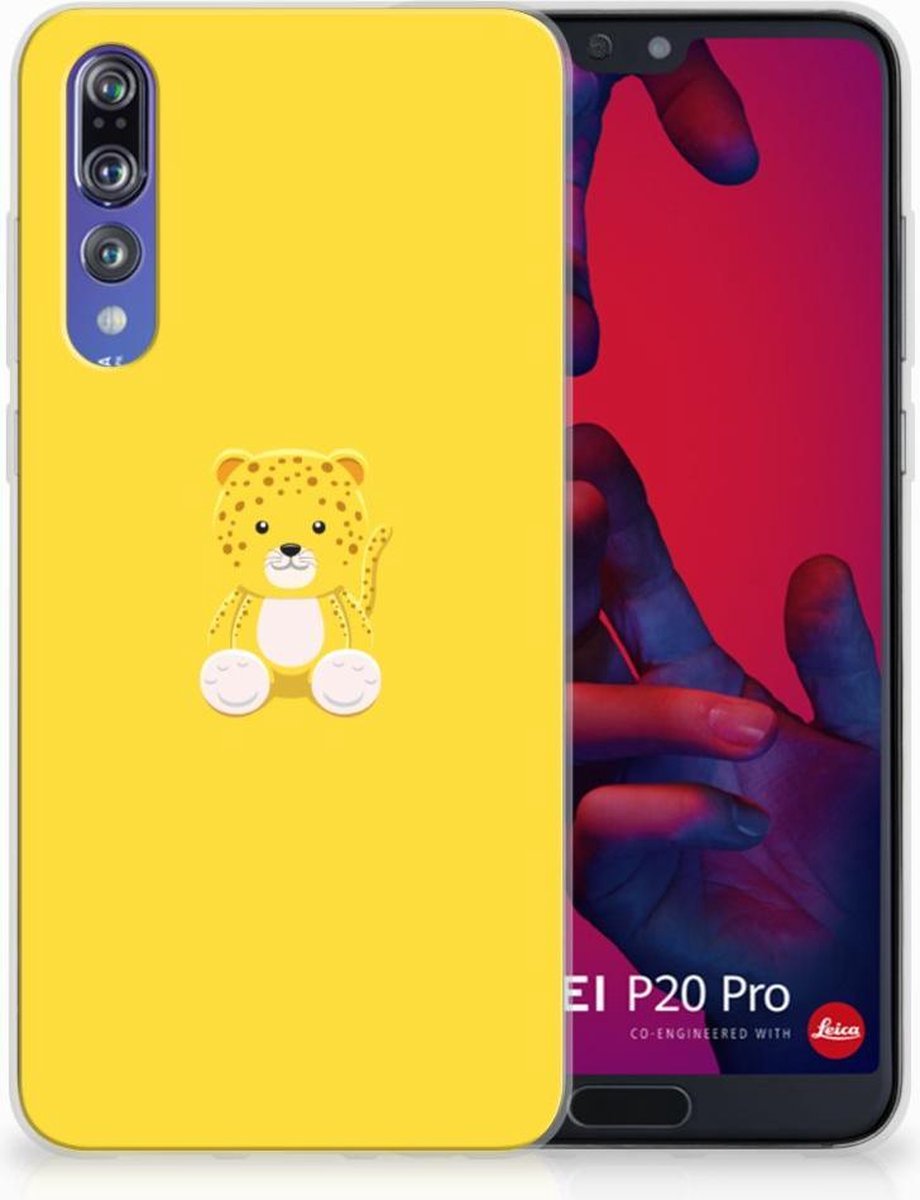 Huawei P20 Pro Telefoonhoesje met Naam Baby Leopard
