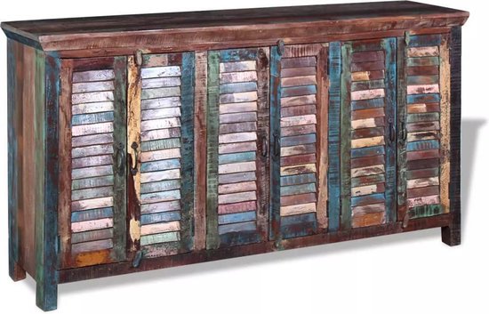 Antieke Ladekast teruggewonnen hout dressoir Sidetafel Bijzettafel 180 x 45  x 100 cm /... | bol.com