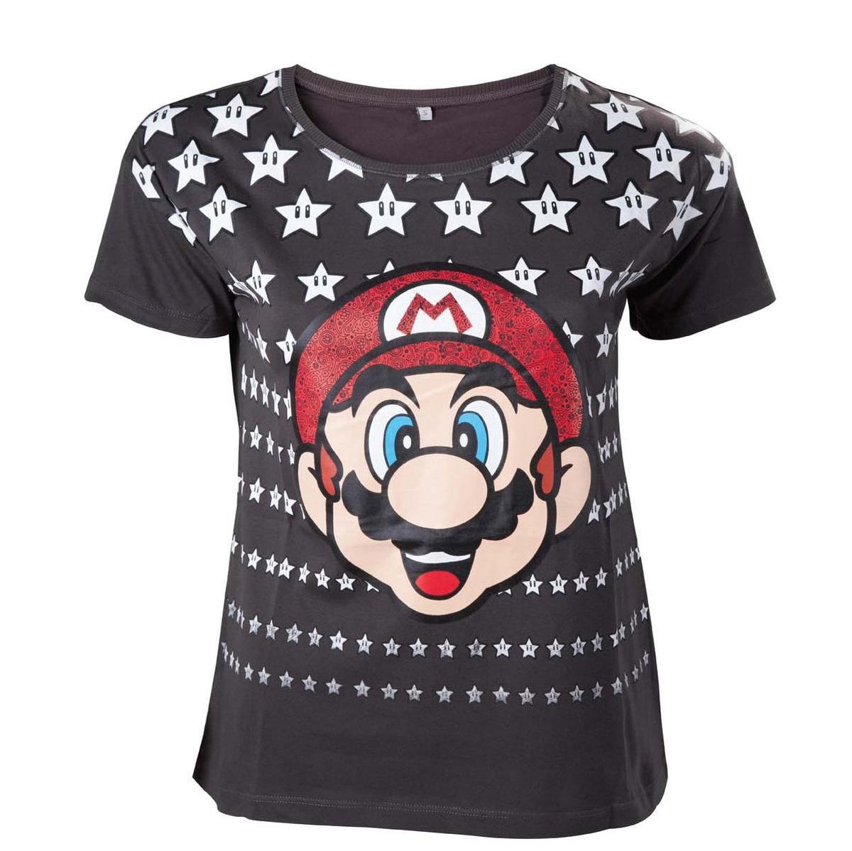 NINTENDO - T-Shirt Female Mario Black 