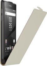 Sony Xperia Z5 leder Flip Case hoesje Wit