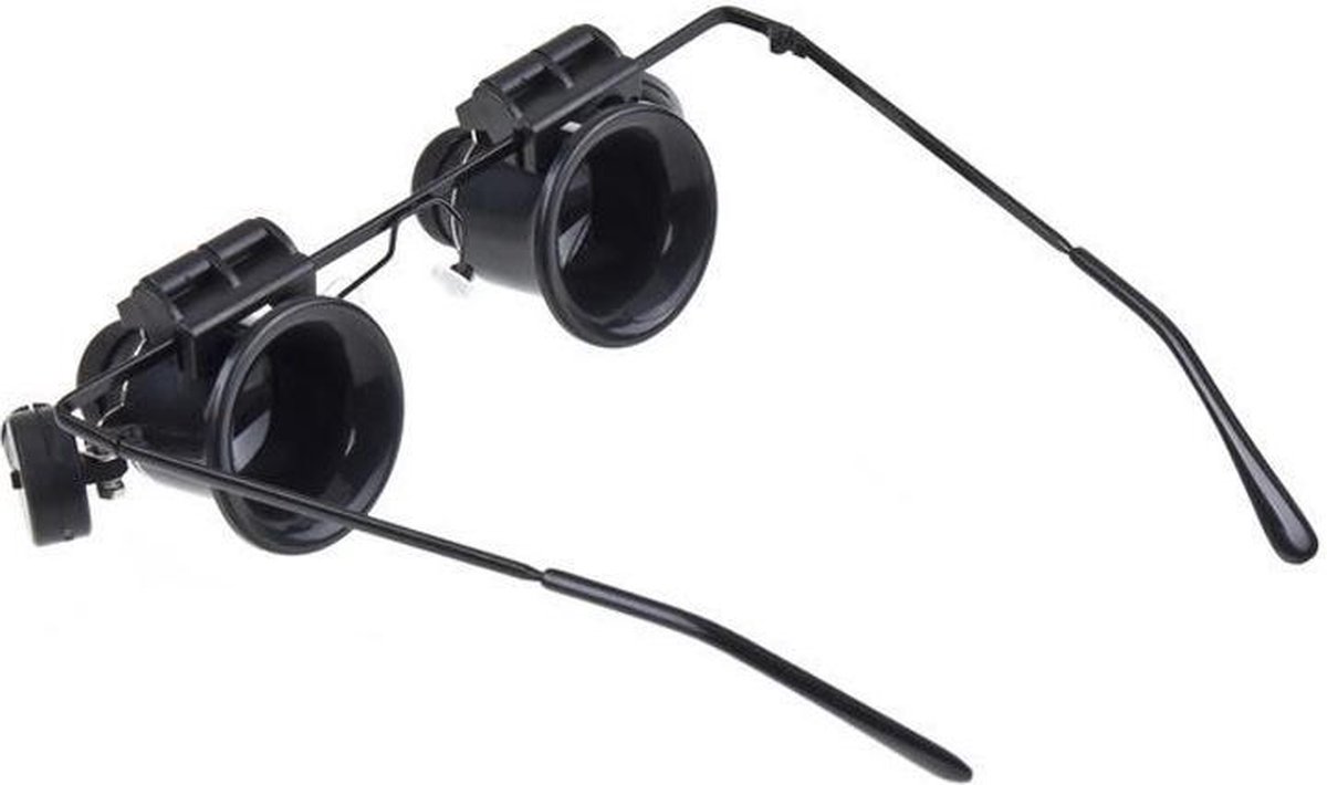 Verstelbare 20x Vergrootglas Brilvergrootglas Led-lichtvergrootglas voor Horlogereparatie Juwelier Muntstempel
