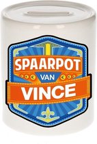 Kinder spaarpot voor Vince - keramiek - naam spaarpotten