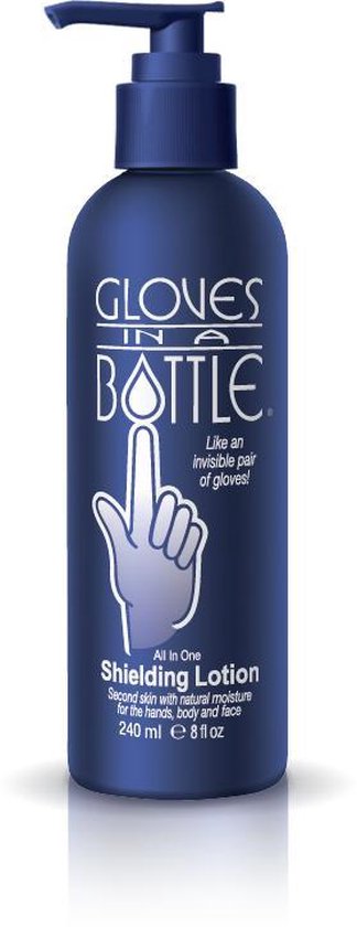 Gloves In A Bottle (GIAB) | Beschermende, hydraterende, herstellende Lotion | Eczeem, Droge Huid, Psoriasis | 240 ml