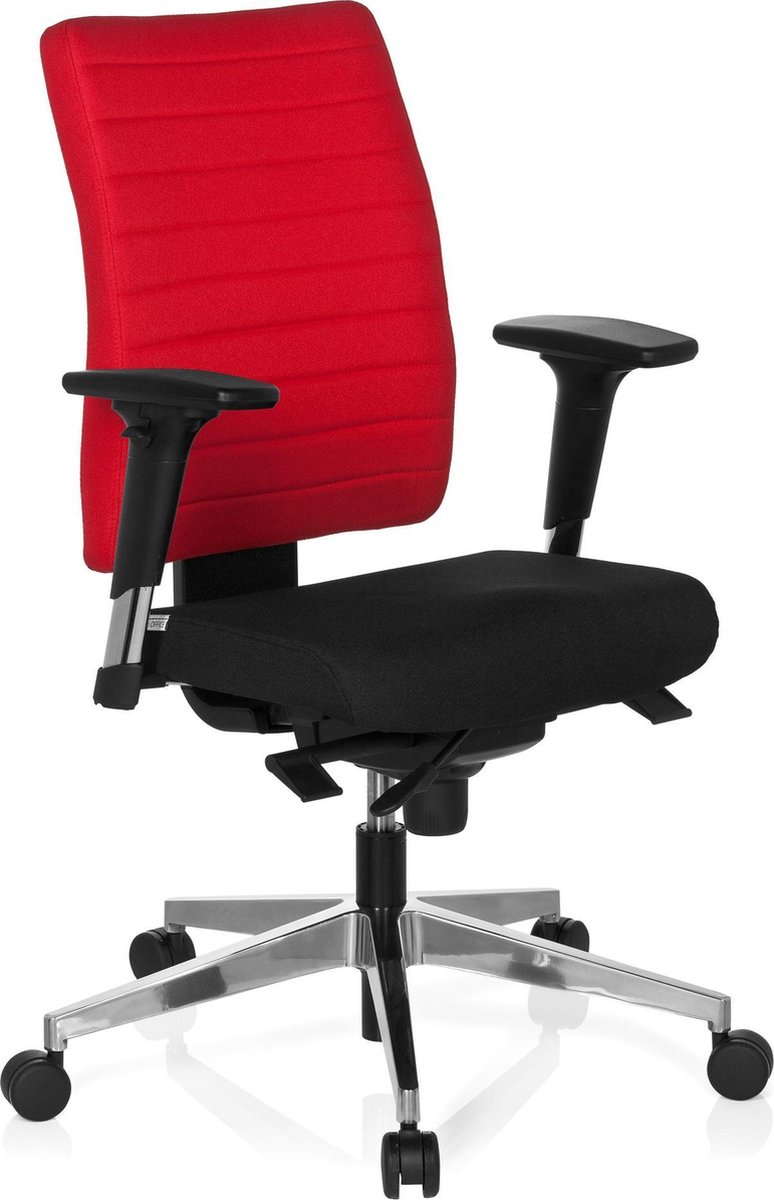 hjh office Pro-Tec 400 - Bureaustoel - Stof - Alumimium - Donkerblauw
