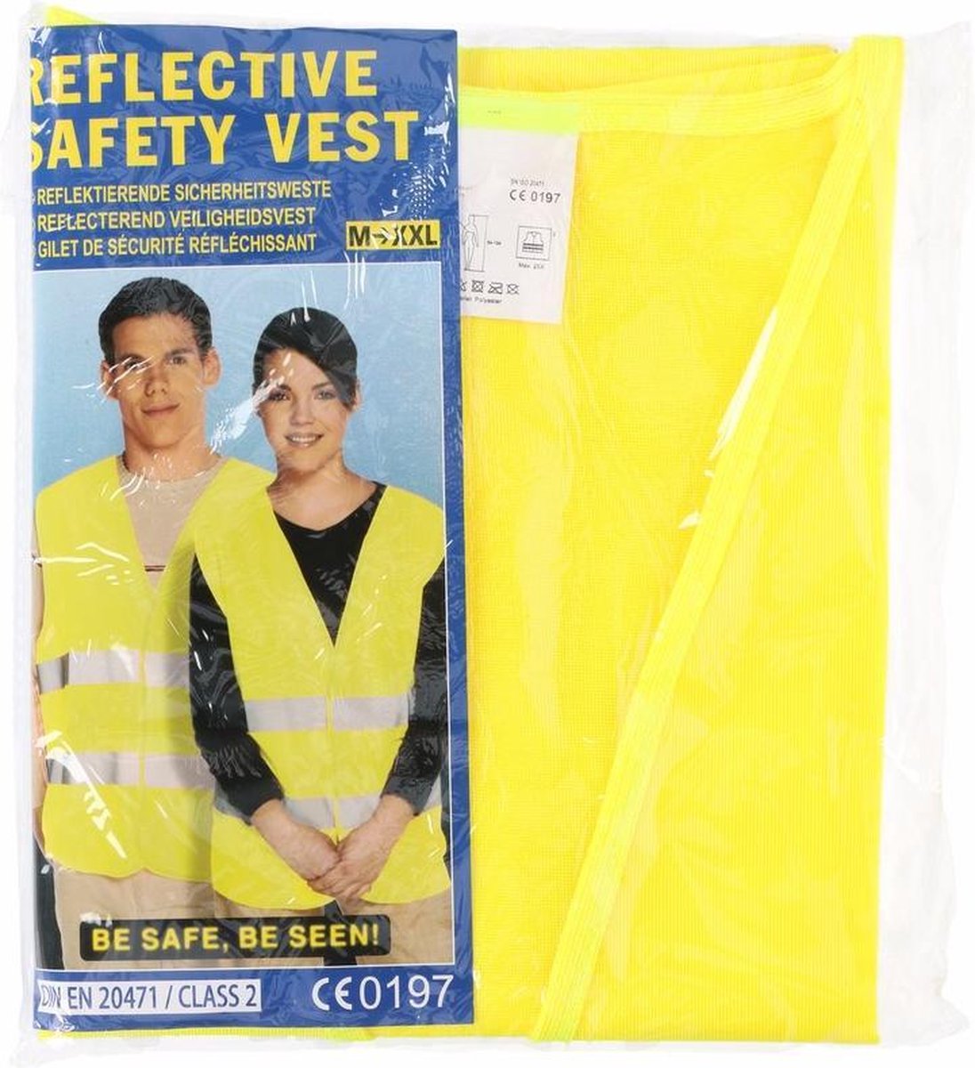 Geel veiligheidsvest voor volwassenen
