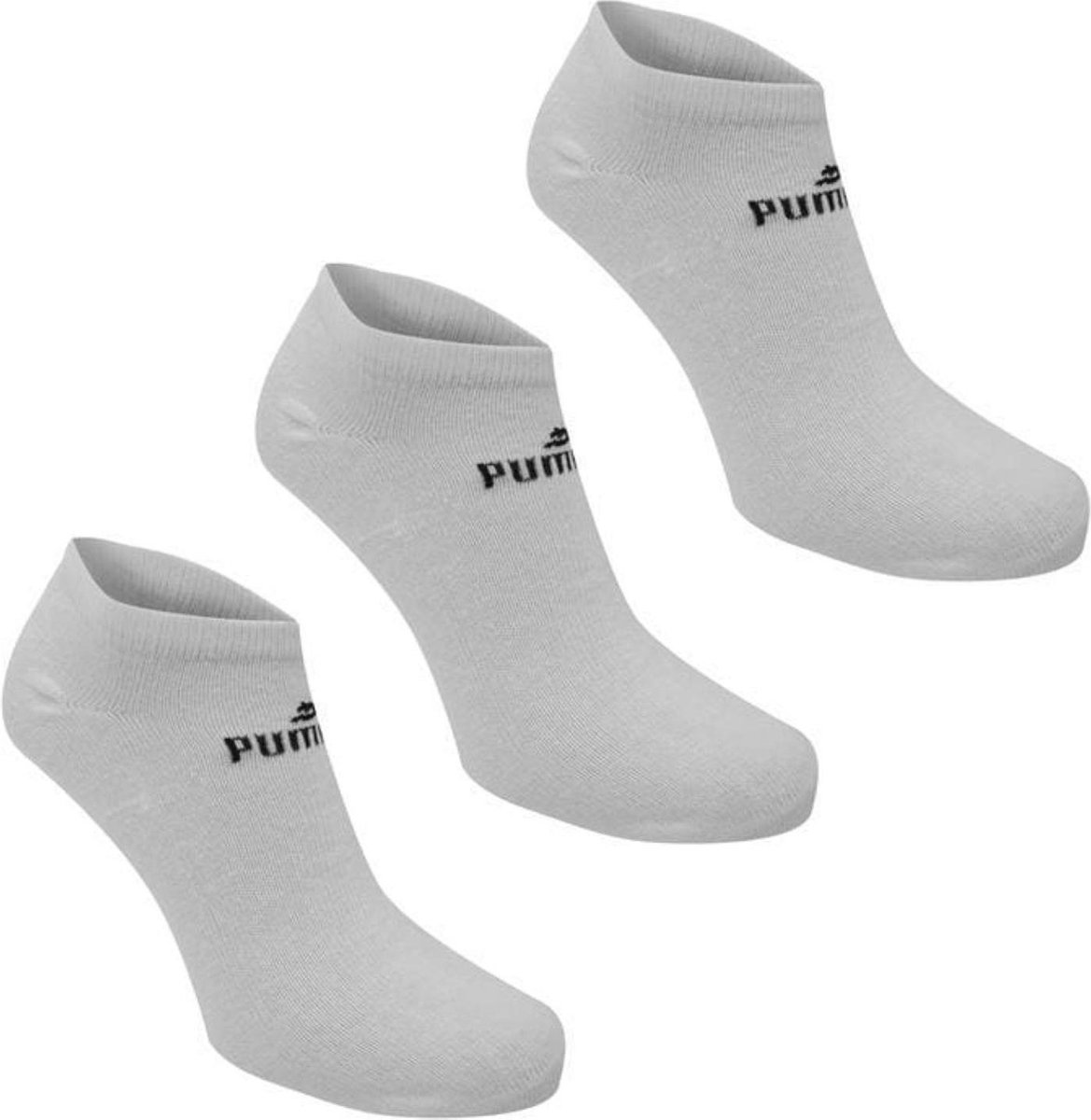 Puma basic sneaker sokken sneakersokken 3-pack 35-38 Wit