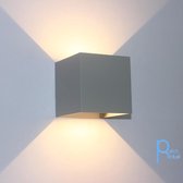 Wandlamp - Led - voor binnen en buiten - 7 watt - verlichting - grijs