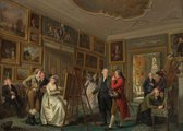 Affiche The Art Gallery of Jan Gildemeester Jansz - Peinture Adriaan de Lelie - Grand 50x70 - Couleur - Rijksmuseum - Herengracht Amsterdam - Peinture - Dutch Masters