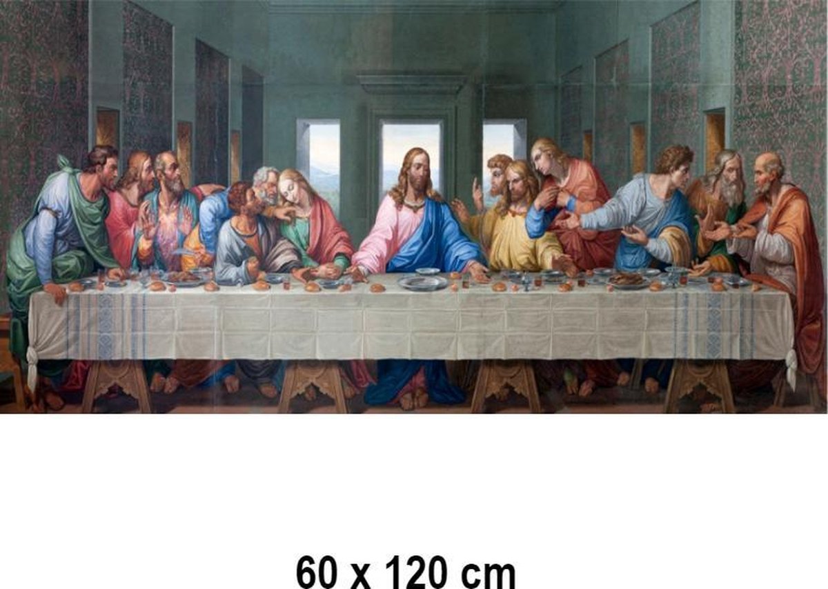 bol.com | Canvas Schilderij Het Laatste Avondmaal van Da Vinci - Kunst