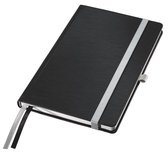 Leitz Style Notitieboek met Harde Kaft - 80 A5 Vel - Gelijnd - FSC Gecertificeerd - Satijn Zwart
