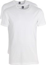 Alan Red stretch T-shirts Ottawa (2-pack), O-hals, wit