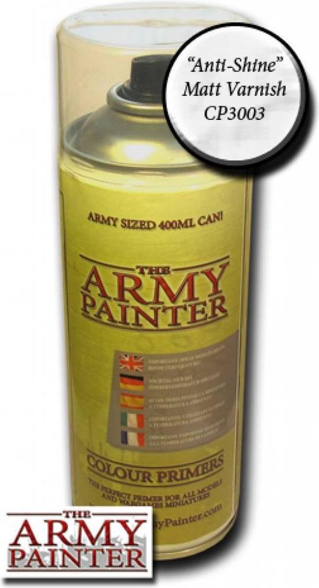 Army Painter Base Primer - Anti Shine, Matt Varnish (400Ml)