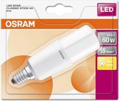 OSRAM 4058075125766 LED-lamp Energielabel A+ (A++ - E) E14 Staaf 8 W = 60 W Warmwit (Ø x l) 37.2 mm x 115 mm 1 stuk(s)