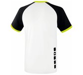Erima Zenari 3.0 SS Shirt Heren  Sportshirt - Maat L  - Mannen - wit/zwart/geel
