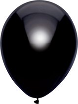 Zwarte ballonnen metallic | 10 stuks (multi)