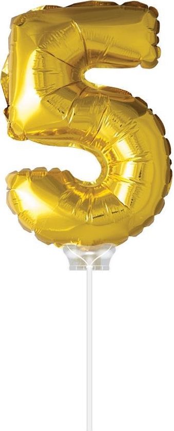 Haza Original Folie Ballon 5 Goud 40cm