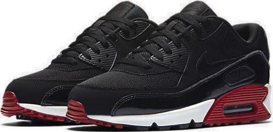 Nike Air Max 90 Essential - Heren Sneakers - Zwart / Rood - 537384-066 - Maat 42.5 Nike Air Max 90 Essential - Heren Sneakers - Zwart / Rood - 537384-066 - Maat 42.5
