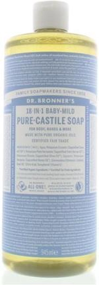 Dr. Bonner's - Vloeibare Zeep Baby Mild van Merkloos — afbeelding 5