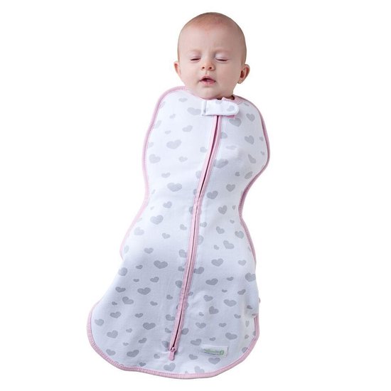 Woombie Original Hartjes 0-3 maanden Inbakerzak - inbakeren - slapen - baby van Woombie — afbeelding 4