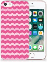 iPhone SE | 5S Uniek TPU Hoesje Waves Pink